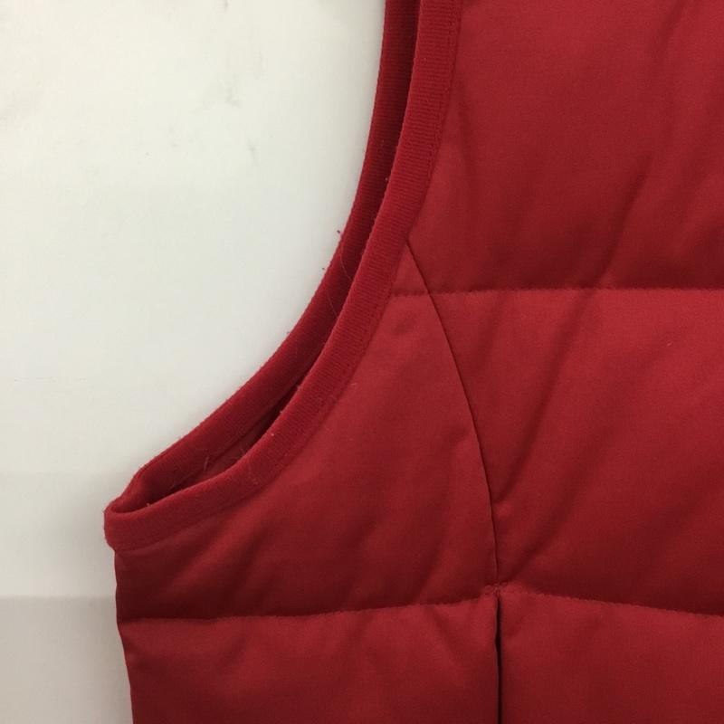 アディダス adidas ベスト ベスト ゴルフウェア ダウンベスト フェザー L ロゴ、文字 赤 / レッド / red レディース USED 古着 中古 10152551