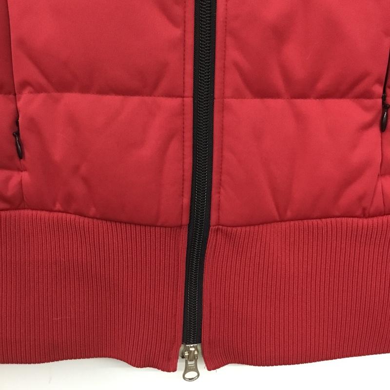 アディダス adidas ベスト ベスト ゴルフウェア ダウンベスト フェザー L ロゴ、文字 赤 / レッド / red レディース USED 古着 中古 10152551