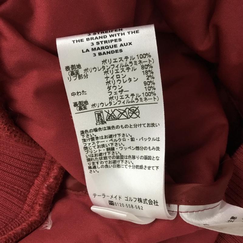 アディダス adidas ベスト ベスト ゴルフウェア ダウンベスト フェザー L ロゴ、文字 赤 / レッド / red レディース USED 古着 中古 10152551