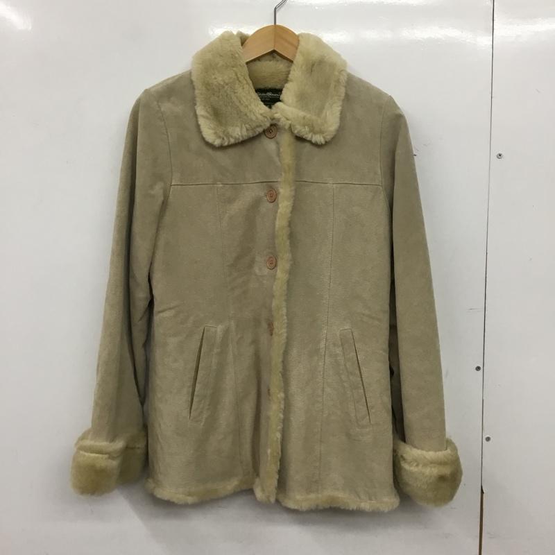エディーバウアー Eddie Bauer コート コート一般 レザー 豚革 XS 無地 ベージュ / ベージュ / beige レディース USED 古着 中古 10152555