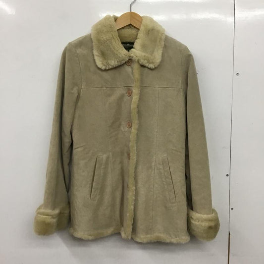 エディーバウアー Eddie Bauer コート コート一般 レザー 豚革 XS 無地 ベージュ / ベージュ / beige レディース USED 古着 中古 10152555