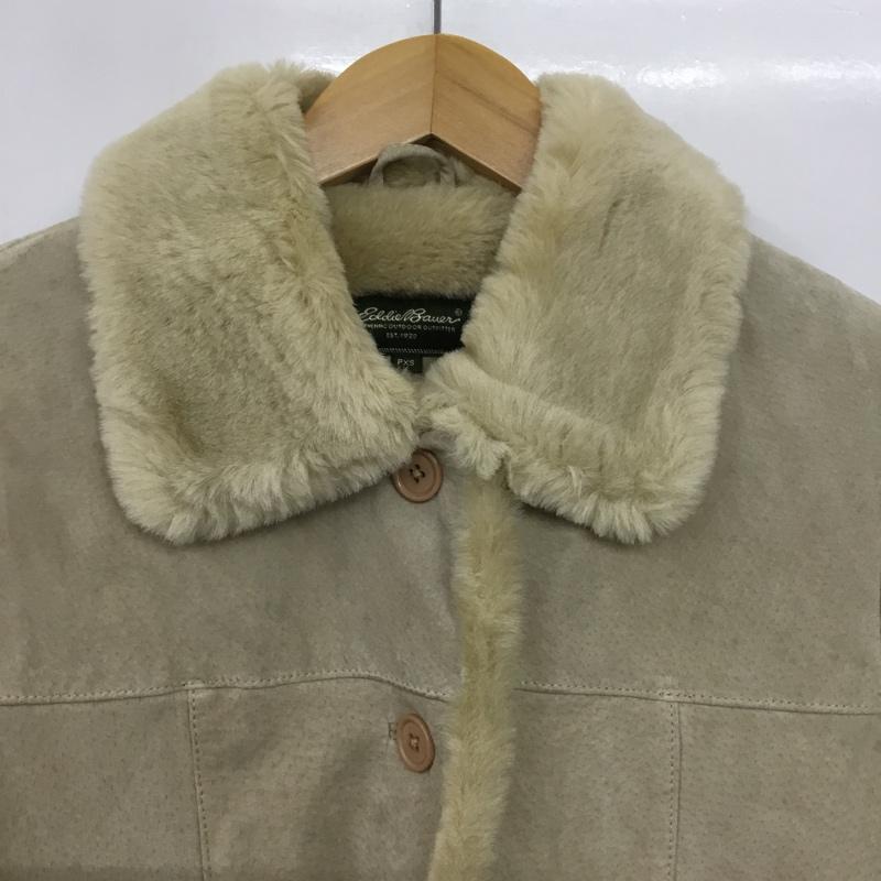 エディーバウアー Eddie Bauer コート コート一般 レザー 豚革 XS 無地 ベージュ / ベージュ / beige レディース USED 古着 中古 10152555