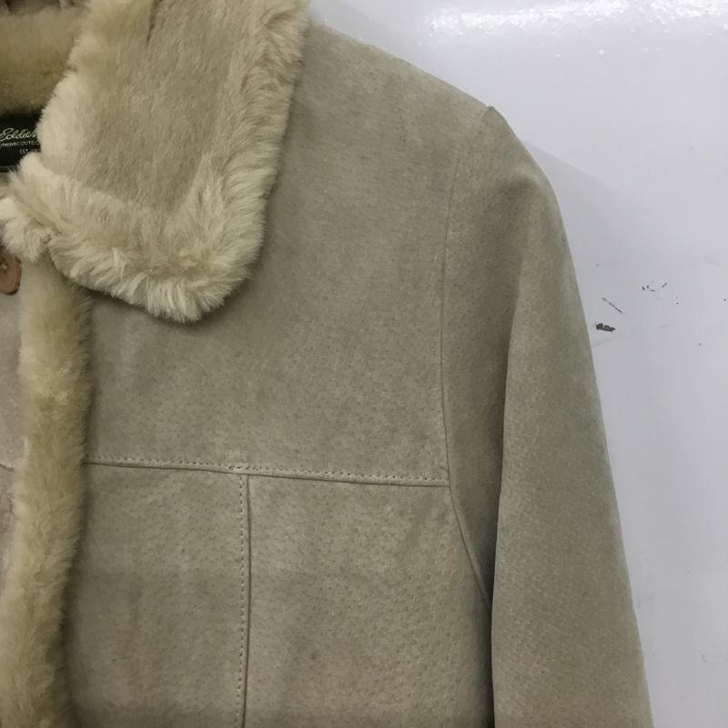 エディーバウアー Eddie Bauer コート コート一般 レザー 豚革 XS 無地 ベージュ / ベージュ / beige レディース USED 古着 中古 10152555
