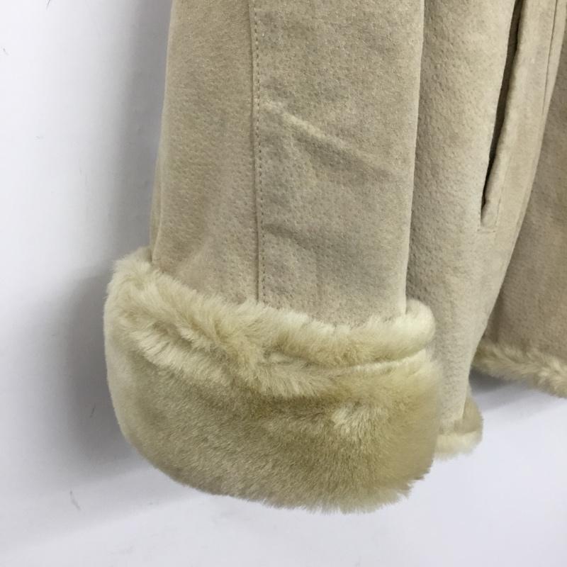 エディーバウアー Eddie Bauer コート コート一般 レザー 豚革 XS 無地 ベージュ / ベージュ / beige レディース USED 古着 中古 10152555