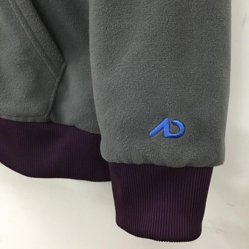 ナイキ NIKE ジャケット、上着 ジャンパー、ブルゾン ナイロン リバーシブル フーディー フリース L ロゴ、文字 紫 / パープル / purple X 灰 / グレー / gray レディース USED 古着 中古 10152557