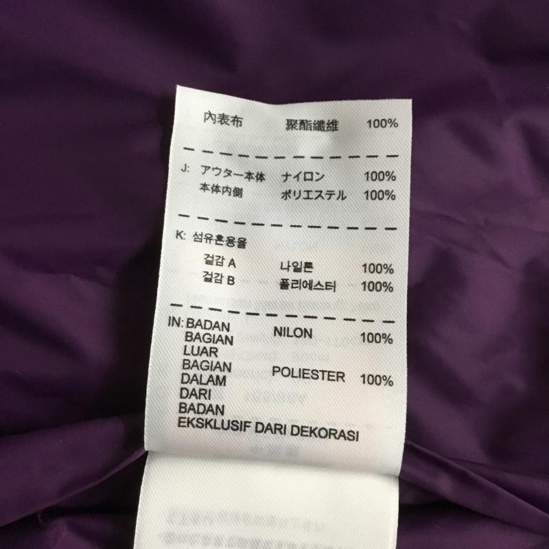 ナイキ NIKE ジャケット、上着 ジャンパー、ブルゾン ナイロン リバーシブル フーディー フリース L ロゴ、文字 紫 / パープル / purple X 灰 / グレー / gray レディース USED 古着 中古 10152557