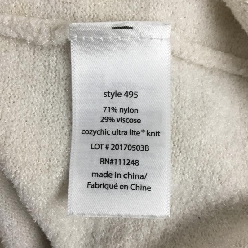 ベアフットドリームズ BAREFOOT DREAMS カットソー 長袖 プルオーバー ルームウェア S 無地 アイボリー / アイボリー / メンズ USED 古着 中古 10152558
