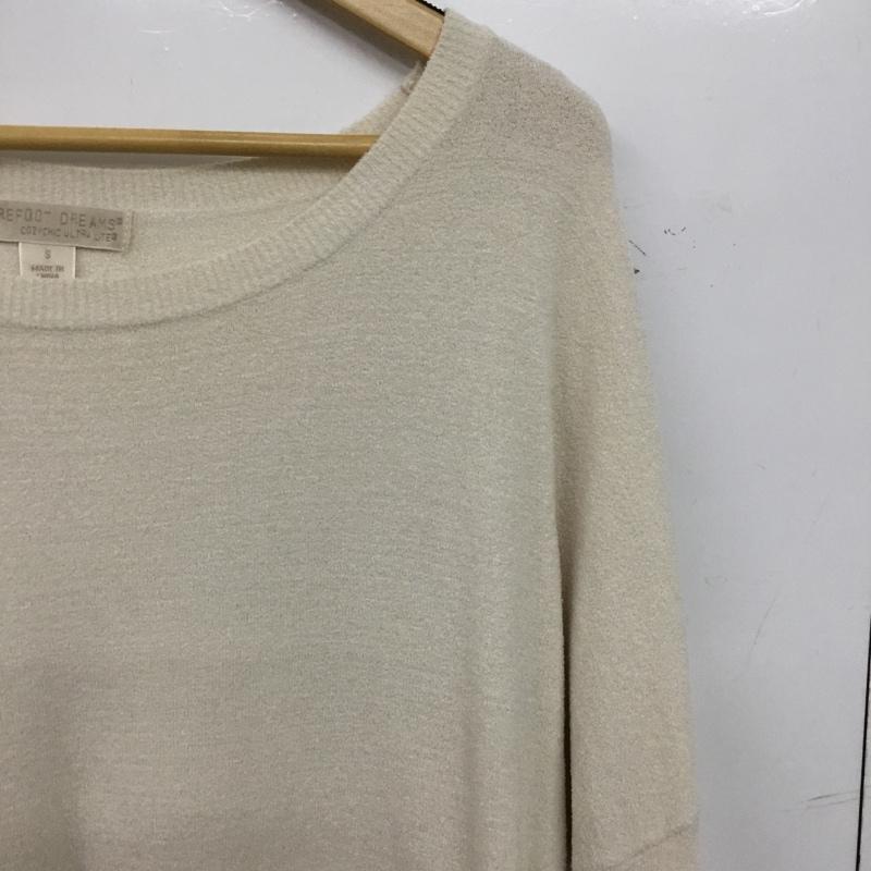 ベアフットドリームズ BAREFOOT DREAMS カットソー 長袖 プルオーバー ルームウェア S 無地 アイボリー / アイボリー / メンズ USED 古着 中古 10152558