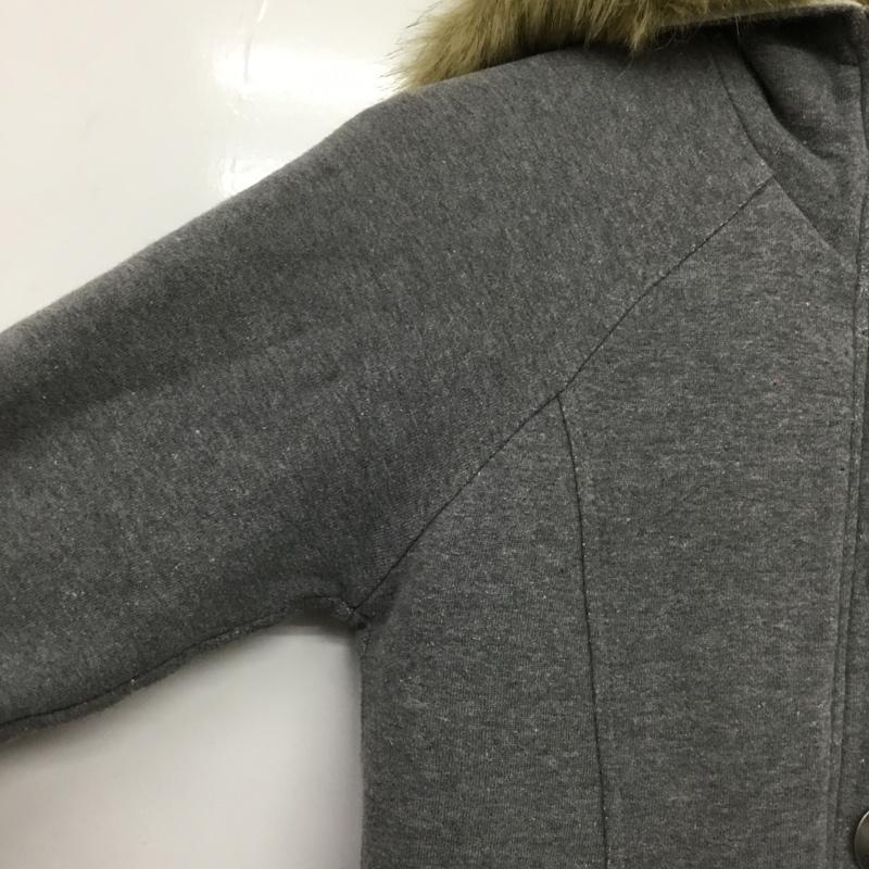 トミーガール tommy girl ジャケット、上着 ジャケット、ブレザー 22-4321608-220 フェイクファー フード付き XS ロゴ、文字 灰 / グレー / gray レディース USED 古着 中古 10152563