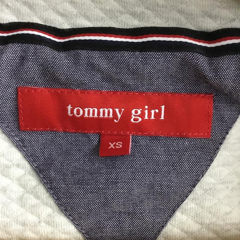トミーガール tommy girl ジャケット、上着 ジャケット、ブレザー 22-4321608-220 フェイクファー フード付き XS ロゴ、文字 灰 / グレー / gray レディース USED 古着 中古 10152563