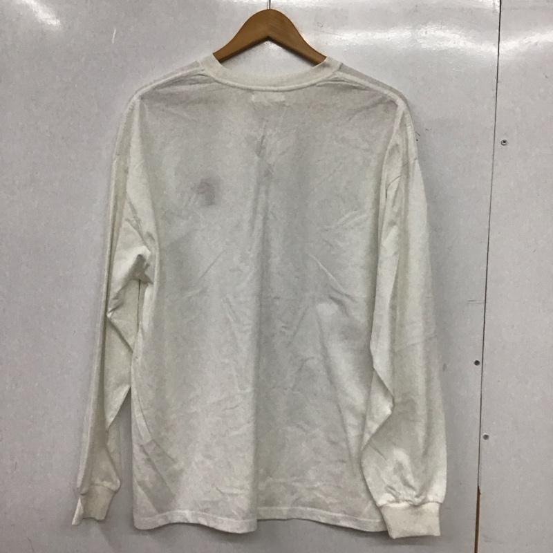 ディスコート Discoat Tシャツ 長袖 タグ付 FREE ロゴ、文字 X 刺繍 白 / ホワイト / white レディース USED 古着 中古 10152571