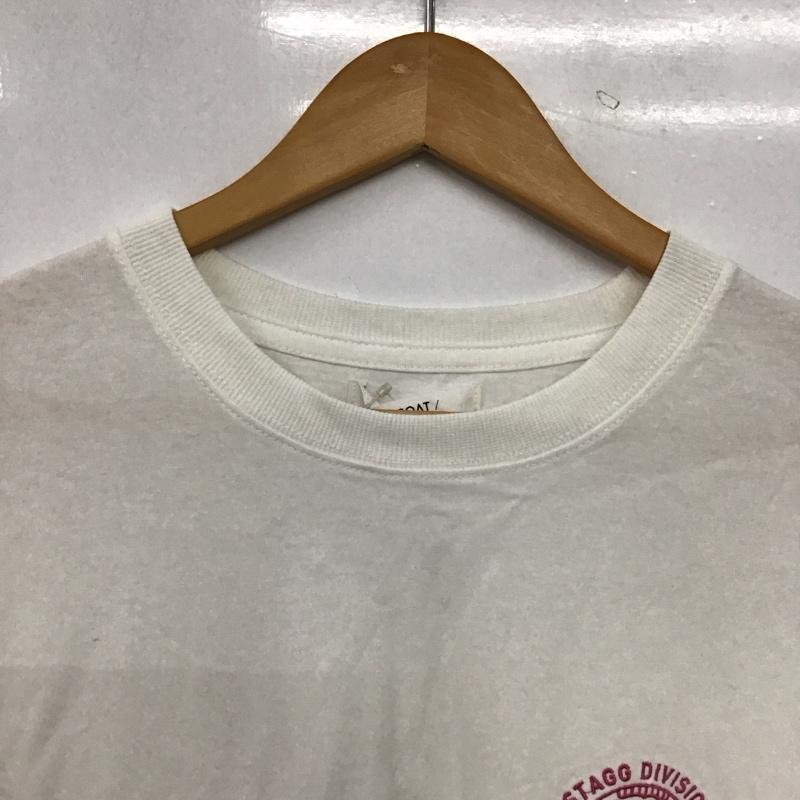 ディスコート Discoat Tシャツ 長袖 タグ付 FREE ロゴ、文字 X 刺繍 白 / ホワイト / white レディース USED 古着 中古 10152571