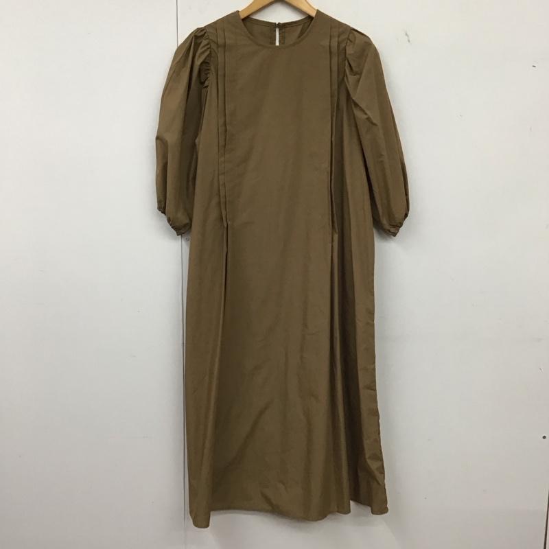 フィフス fifth ワンピース ロングスカート 長袖ロングワンピース フレアスカート M 無地 茶 / ブラウン / brown レディース USED 古着 中古 10152572