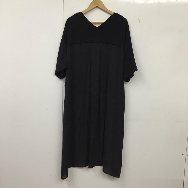 オズモーシス OSMOSIS カットソー 半袖 半袖カットソー 無地Tシャツ Vネックロングカットソー ONE SIZE 無地 黒 / ブラック / black レディース USED 古着 中古 10152577