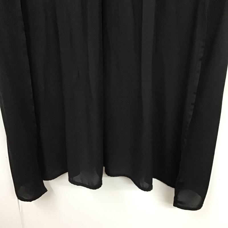 オズモーシス OSMOSIS カットソー 半袖 半袖カットソー 無地Tシャツ Vネックロングカットソー ONE SIZE 無地 黒 / ブラック / black レディース USED 古着 中古 10152577