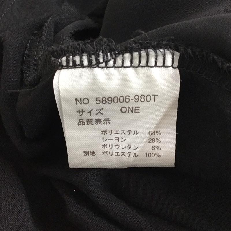オズモーシス OSMOSIS カットソー 半袖 半袖カットソー 無地Tシャツ Vネックロングカットソー ONE SIZE 無地 黒 / ブラック / black レディース USED 古着 中古 10152577