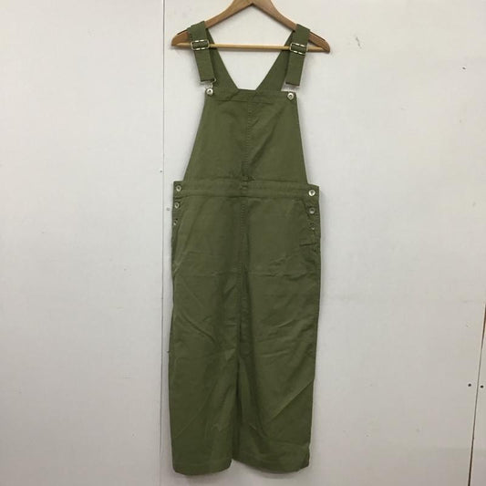 ニコアンド niko and... ワンピース ロングスカート ジャンパースカート つなぎ オールインワン デニム 3 無地 カーキ / カーキ / khaki レディース USED 古着 中古 10152581