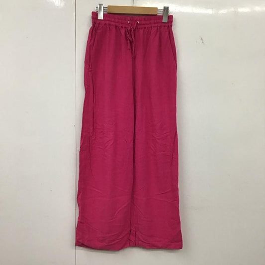 フリークスストア FREAK S STORE パンツ スラックス 221-3427 ワイドパンツ FREE 無地 桃 / ピンク / pink レディース USED 古着 中古 10152582