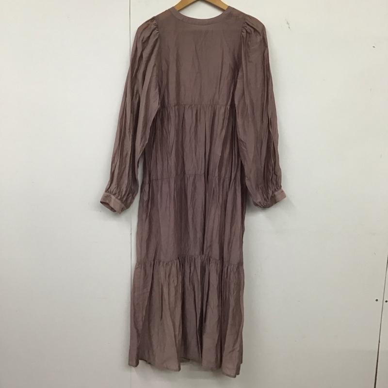 アルシーヴ archives ワンピース ロングスカート 長袖ロングワンピース シャツワンピース フロントボタン 無地 紫 / パープル / purple レディース USED 古着 中古 10152583