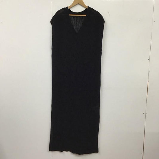 ロペピクニック ROPE  PICNIC ワンピース ロングスカート ノースリーブロングワンピース タイトロングワンピース 38 無地 黒 / ブラック / black レディース USED 古着 中古 10152592