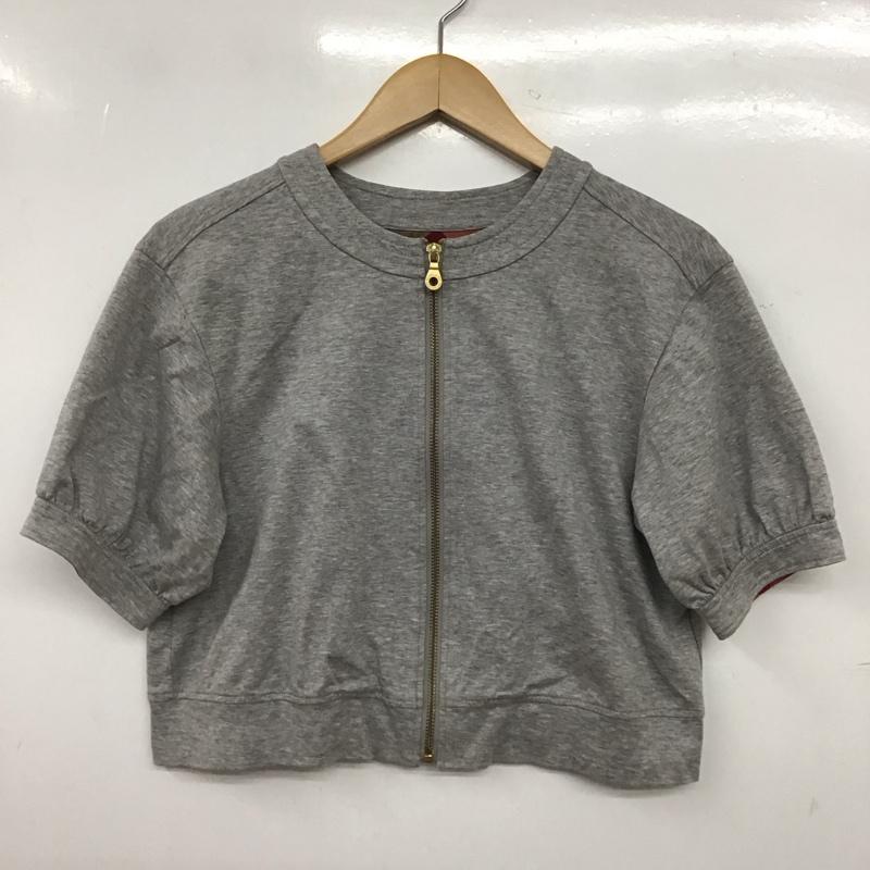 ブルーレーベル・クレストブリッジ BLUE LABEL CRESTBRIDGE シャツ、ブラウス 半袖 38 無地 灰 / グレー / gray レディース USED 古着 中古 10152593