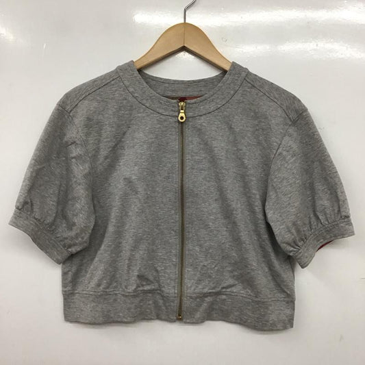 ブルーレーベル・クレストブリッジ BLUE LABEL CRESTBRIDGE シャツ、ブラウス 半袖 38 無地 灰 / グレー / gray レディース USED 古着 中古 10152593
