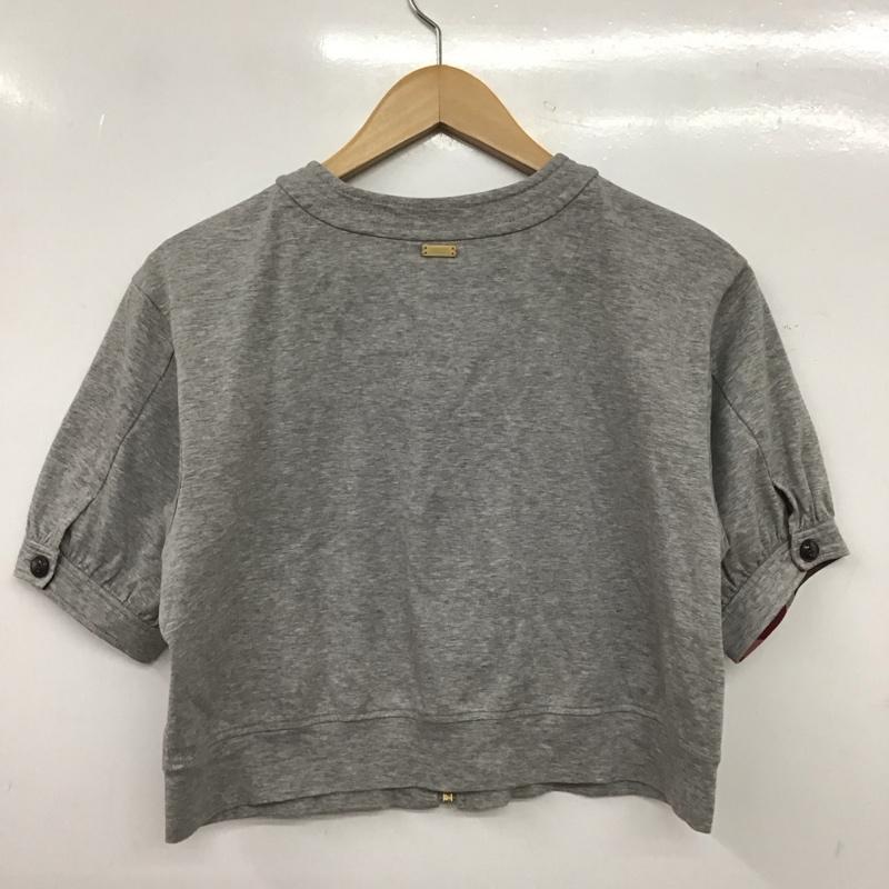 ブルーレーベル・クレストブリッジ BLUE LABEL CRESTBRIDGE シャツ、ブラウス 半袖 38 無地 灰 / グレー / gray レディース USED 古着 中古 10152593