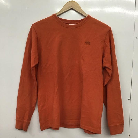 ザノースフェイス THE NORTH FACE Tシャツ 長袖 M 無地 X 刺繍 橙 / オレンジ / orange レディース USED 古着 中古 10152596