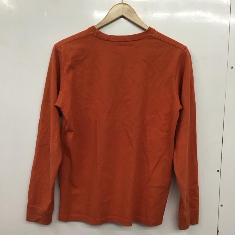 ザノースフェイス THE NORTH FACE Tシャツ 長袖 M 無地 X 刺繍 橙 / オレンジ / orange レディース USED 古着 中古 10152596
