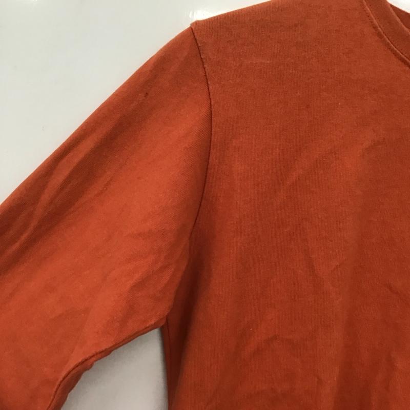 ザノースフェイス THE NORTH FACE Tシャツ 長袖 M 無地 X 刺繍 橙 / オレンジ / orange レディース USED 古着 中古 10152596