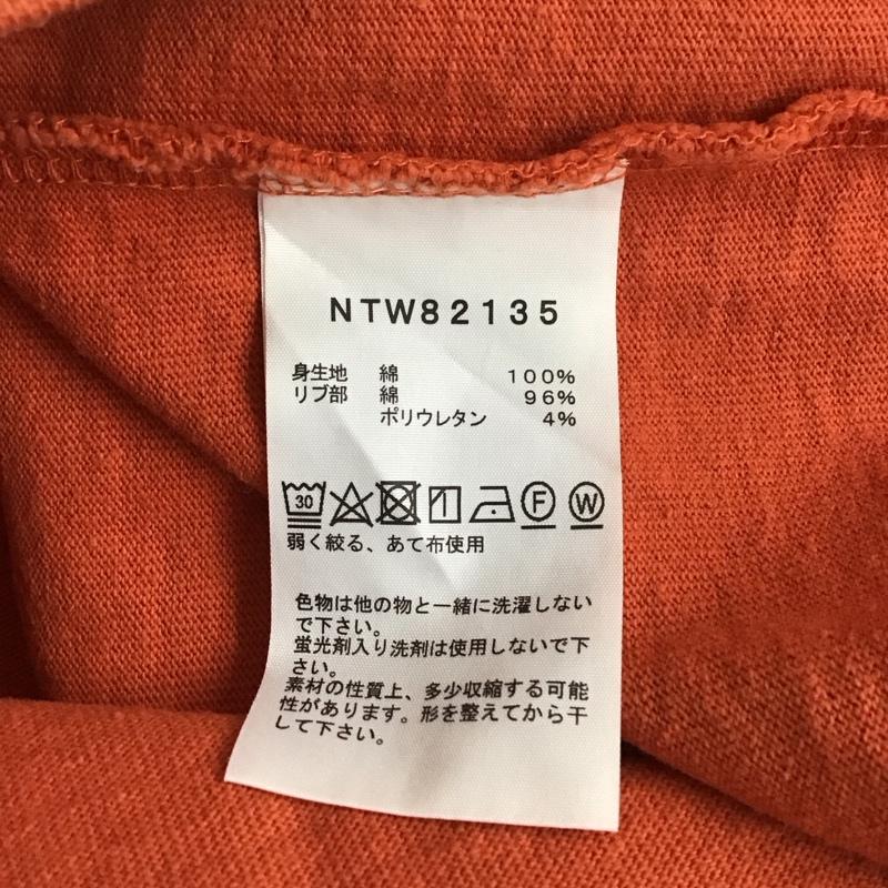 ザノースフェイス THE NORTH FACE Tシャツ 長袖 M 無地 X 刺繍 橙 / オレンジ / orange レディース USED 古着 中古 10152596