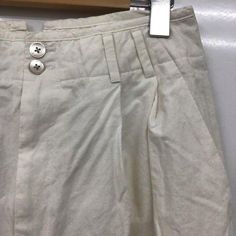 ロク ビューティアンドユース 6BEAUTY&YOUTH パンツ スラックス 8614-202-0284 BAFU TUCK PANTS/パンツ 38 無地 白 / ホワイト / white レディース USED 古着 中古 10152599