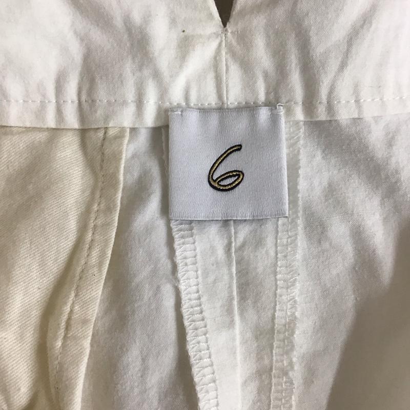 ロク ビューティアンドユース 6BEAUTY&YOUTH パンツ スラックス 8614-202-0284 BAFU TUCK PANTS/パンツ 38 無地 白 / ホワイト / white レディース USED 古着 中古 10152599