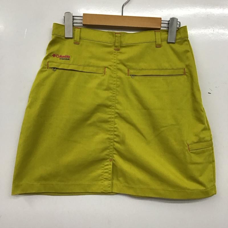 コロンビア Columbia スカート ミニスカート M 無地 黄 / イエロー / yellow レディース USED 古着 中古 10152603