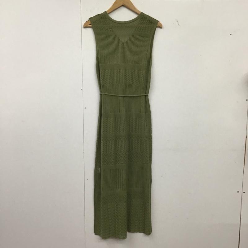 レイカズン Ray Cassin ワンピース ロングスカート ロングワンピース ノースリーブワンピース タイトスカート FREE 総柄 カーキ / カーキ / khaki レディース USED 古着 中古 10152608
