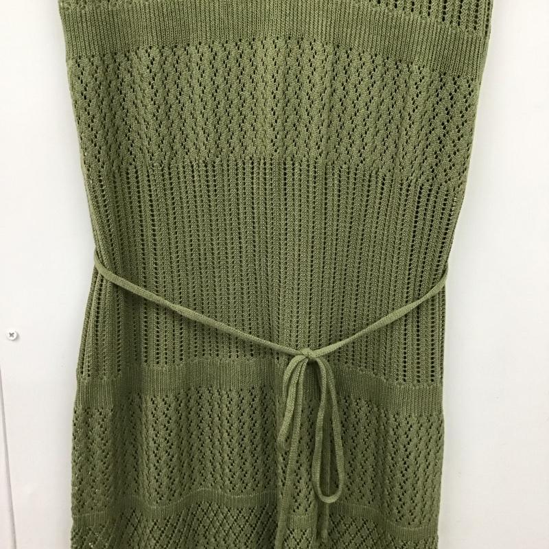 レイカズン Ray Cassin ワンピース ロングスカート ロングワンピース ノースリーブワンピース タイトスカート FREE 総柄 カーキ / カーキ / khaki レディース USED 古着 中古 10152608