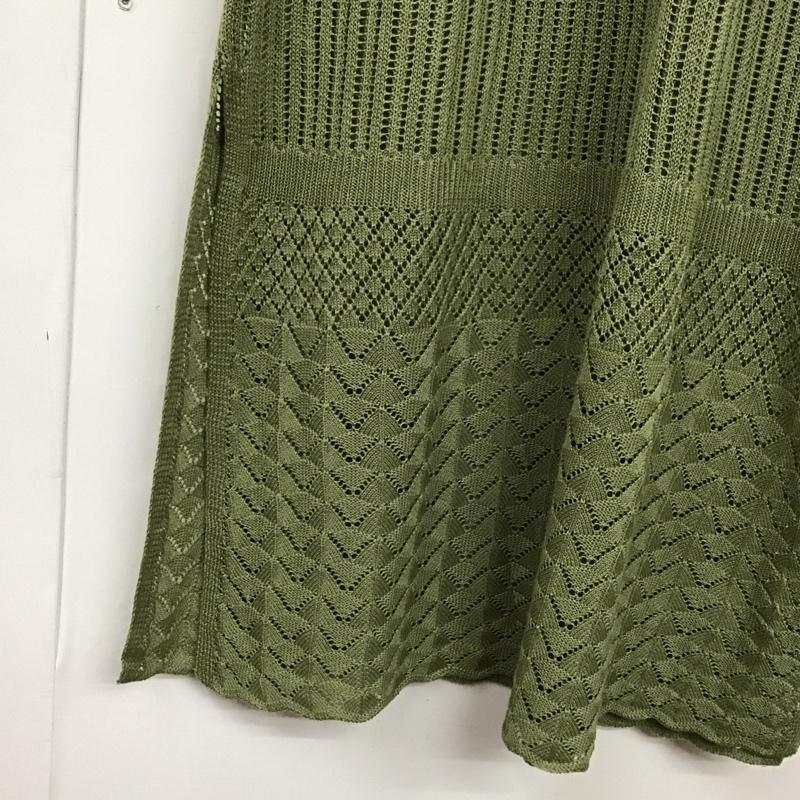 レイカズン Ray Cassin ワンピース ロングスカート ロングワンピース ノースリーブワンピース タイトスカート FREE 総柄 カーキ / カーキ / khaki レディース USED 古着 中古 10152608
