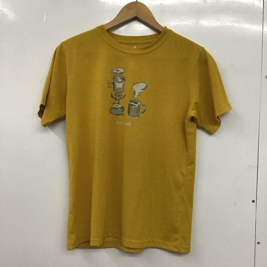 モンベル mont-bell Tシャツ 半袖 M プリント 黄 / イエロー / yellow レディース USED 古着 中古 10152622