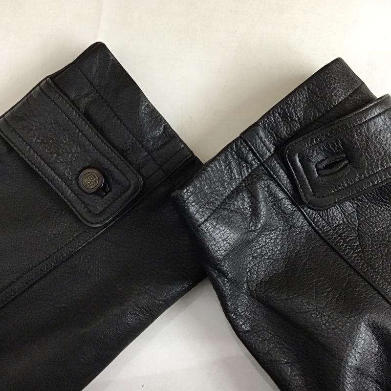 古着 USED ジャケット、上着 ジャンパー、ブルゾン ジップアップジャケット レザージャケット アウター 無地 黒 / ブラック / black メンズ USED 古着 中古 10152627