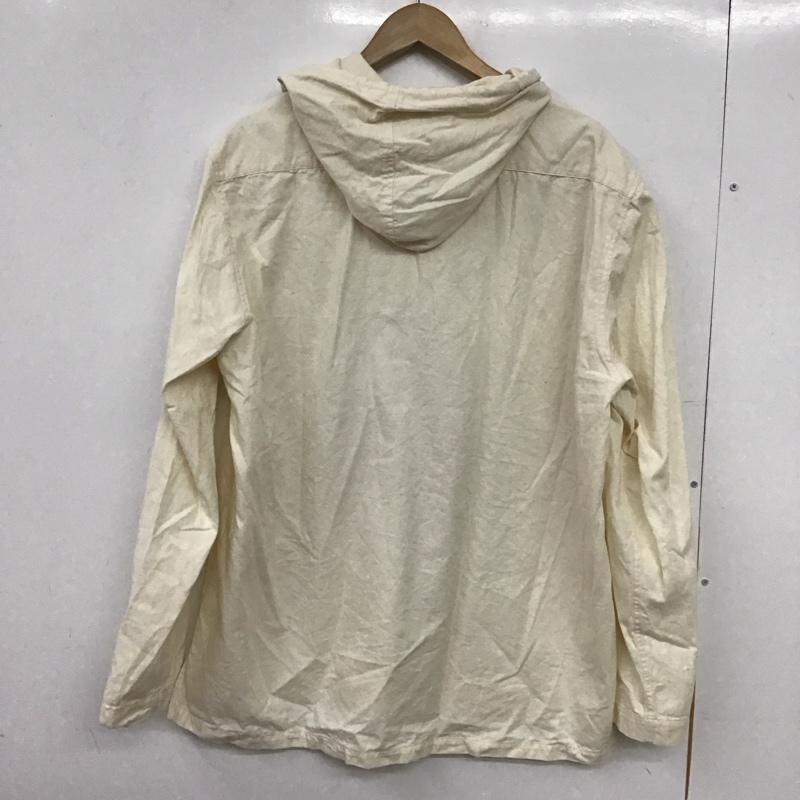 チャオインデンチャー ciao indenture シャツ、ブラウス 長袖 長袖シャツ 無地シャツ パーカーシャツ L 無地 アイボリー / アイボリー / メンズ USED 古着 中古 10152628