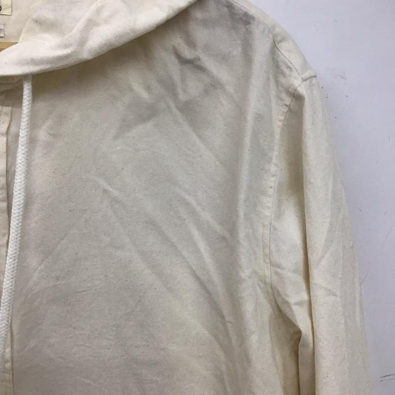 チャオインデンチャー ciao indenture シャツ、ブラウス 長袖 長袖シャツ 無地シャツ パーカーシャツ L 無地 アイボリー / アイボリー / メンズ USED 古着 中古 10152628