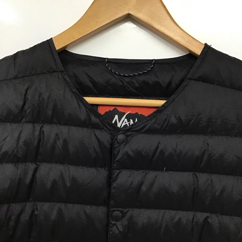 ナンガ NANGA ジャケット、上着 ジャンパー、ブルゾン ダウンジャケット アウター フロントボタン XL 無地 黒 / ブラック / black メンズ USED 古着 中古 10152629