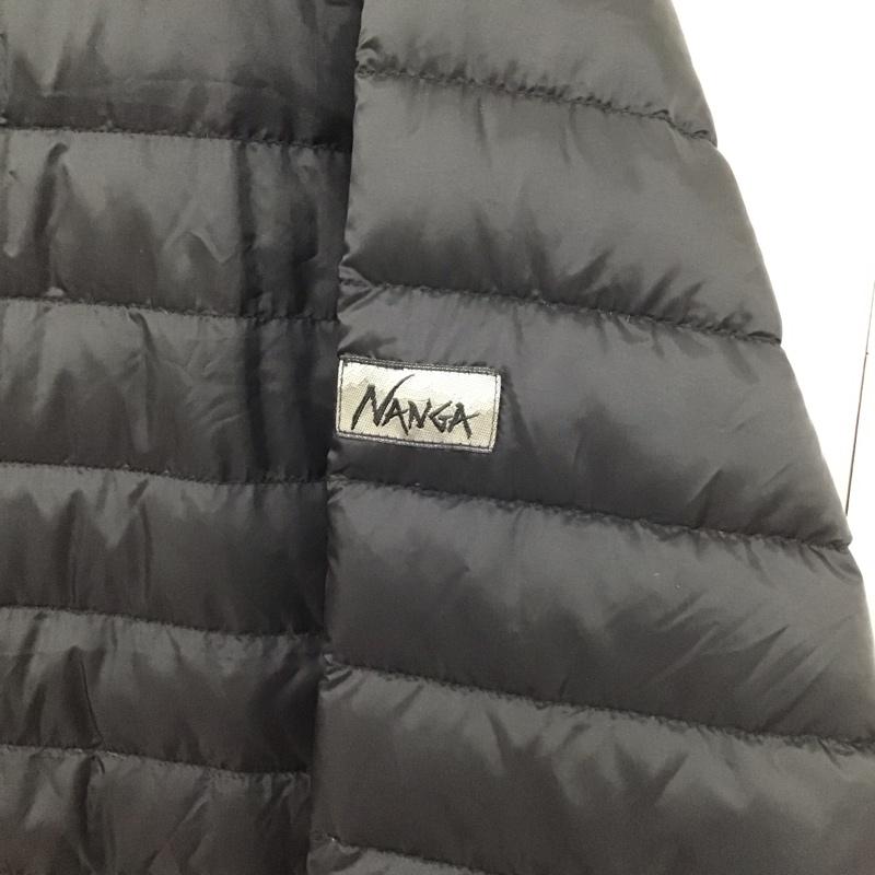 ナンガ NANGA ジャケット、上着 ジャンパー、ブルゾン ダウンジャケット アウター フロントボタン XL 無地 黒 / ブラック / black メンズ USED 古着 中古 10152629