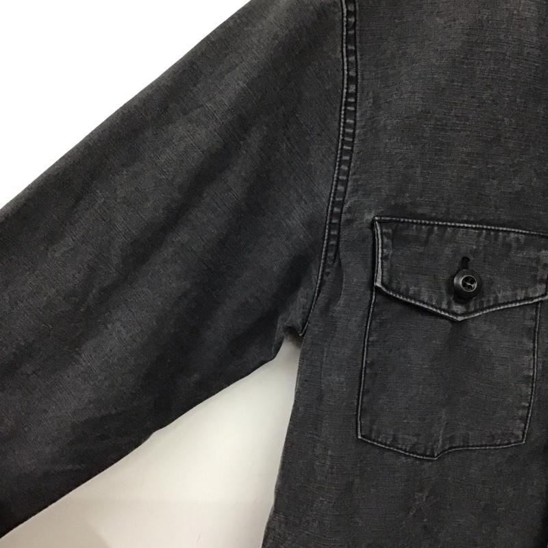 ピッグアンドルースター PIG&ROOSTER シャツ、ブラウス 長袖 長袖シャツ ノーカラーシャツ フロントボタン 40 無地 ダークグレー / ダークグレー / メンズ USED 古着 中古 10152631