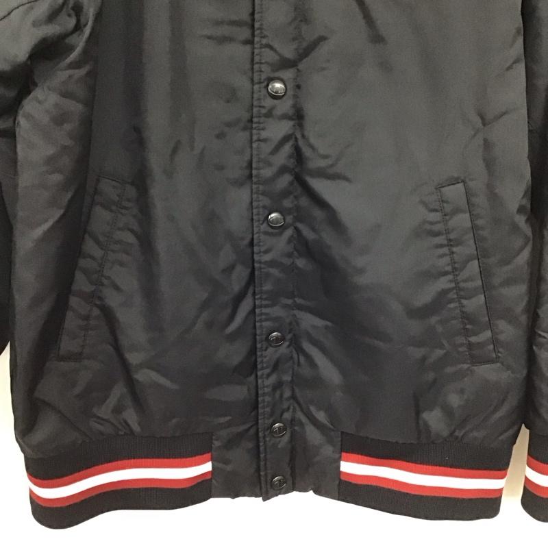 チャンピオン Champion ジャケット、上着 ジャンパー、ブルゾン cj1907 スタジャン ナイロンジャケット M ロゴ、文字 黒 / ブラック / black メンズ USED 古着 中古 10152632
