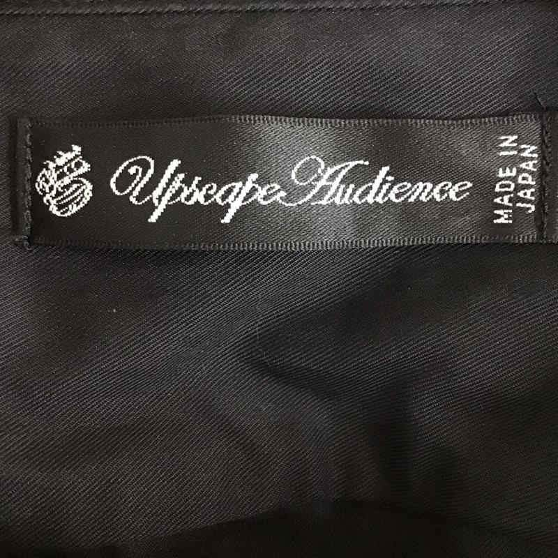 アップスケープオーディエンス Upscape Audience シャツ、ブラウス 長袖 長袖シャツ ノーカラーシャツ フロントボタン M 無地 黒 / ブラック / black メンズ USED 古着 中古 10152635