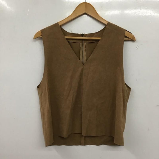 マカフィー MACPHEE ベスト ベスト 36 無地 茶 / ブラウン / brown レディース USED 古着 中古 10152637