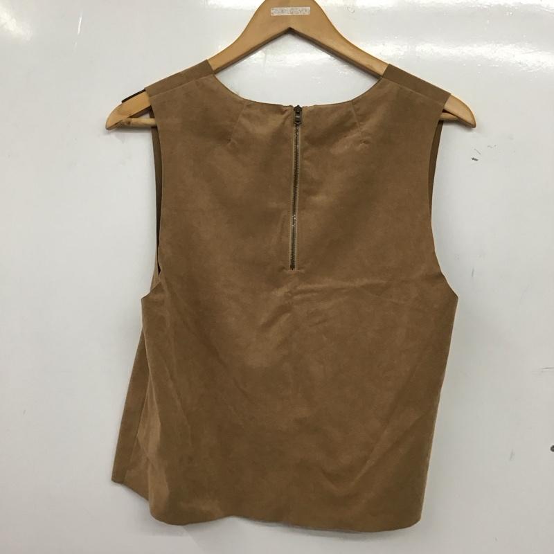 マカフィー MACPHEE ベスト ベスト 36 無地 茶 / ブラウン / brown レディース USED 古着 中古 10152637