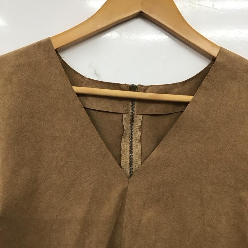 マカフィー MACPHEE ベスト ベスト 36 無地 茶 / ブラウン / brown レディース USED 古着 中古 10152637