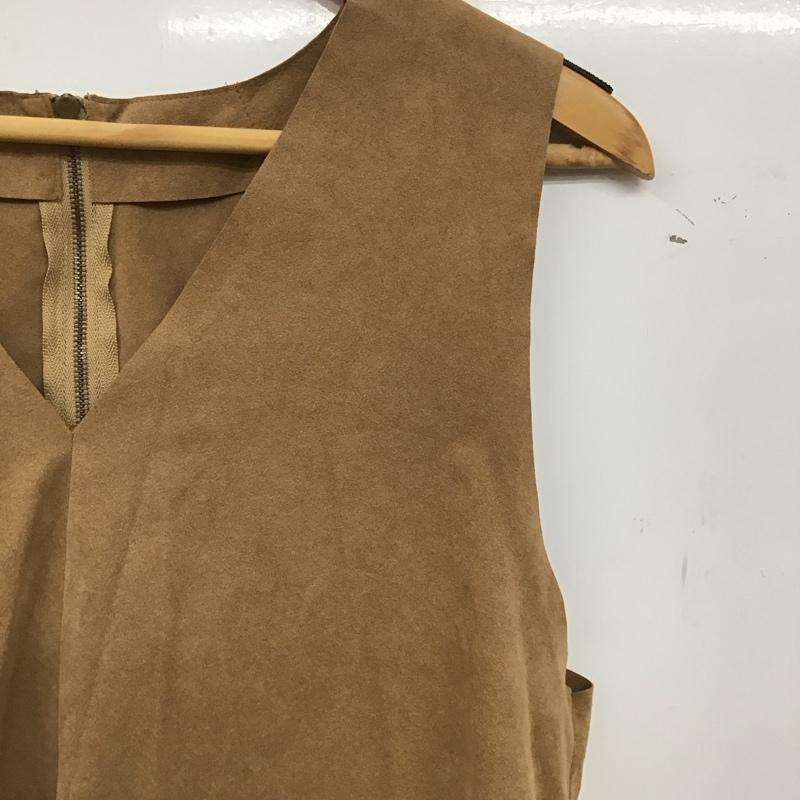 マカフィー MACPHEE ベスト ベスト 36 無地 茶 / ブラウン / brown レディース USED 古着 中古 10152637